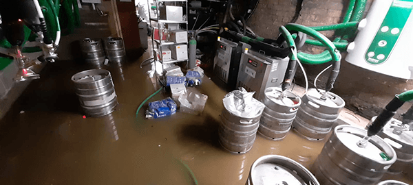 Flooded Basement and Sewage Cleanup