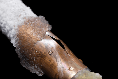 frozen water pipe